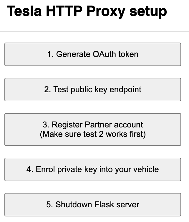 Tesla Custom Integration Tesla HTTP Proxy add-on